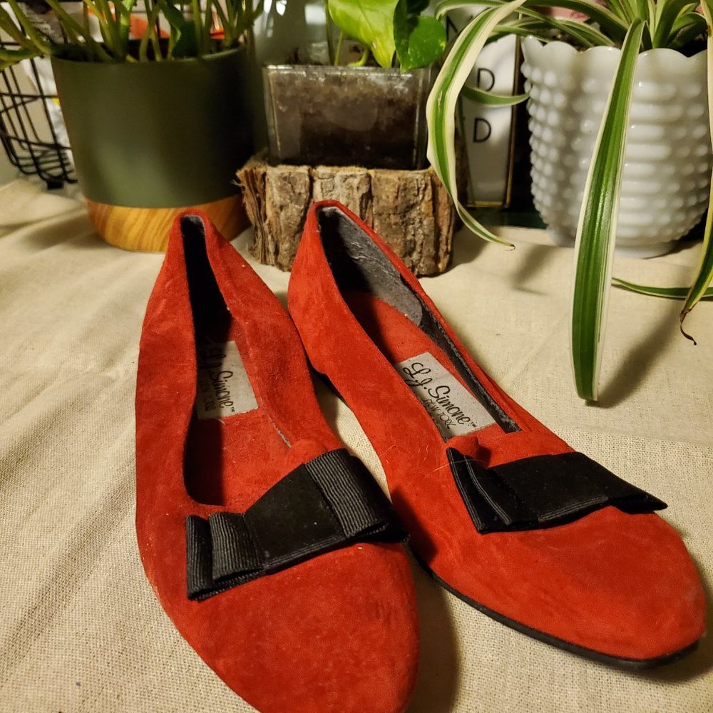 L.J. Simone Vintage Suede Heels